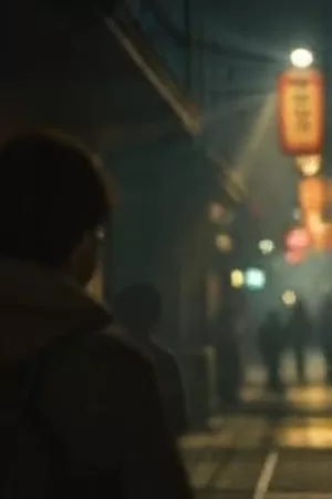 雾港晚班车竖版封面，夜雾中的电车剪影