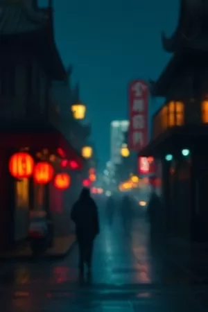 子夜快递员竖版封面，深夜楼道里递出的包裹
